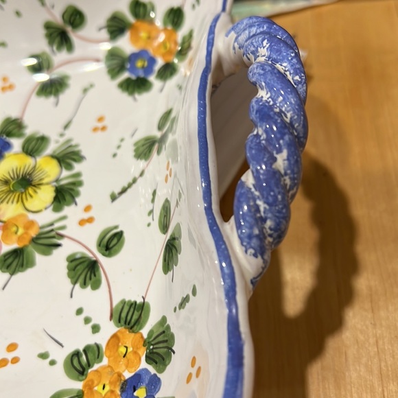 Vintage Italian Castelli Bowl signed by L. Pardi. - Picture 3 of 7